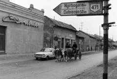 Hungary, Nyírbátor, Kossuth Lajos utca., 1971, Szalay Zoltán, number plate, Fortepan #199240