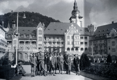 Magyarország, Lillafüred, Miskolc, Palotaszálló a park felől., 1931, Anders Gyula, csoportkép, Fortepan #199265