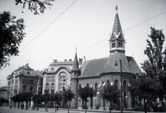 Magyarország, Szeged, Tisza Lajos körút, Kálvin tér, református templom., 1931, Anders Gyula, Fortepan #199267