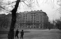 Magyarország, Városliget, Budapest XIV., szemben az Ajtósi Dürer sor, jobbra a Cházár András utca torkolata., 1962, Bernhardt, Budapest, Fortepan #199701