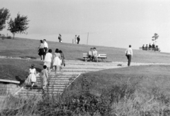 1972, Borbély Mihály, bench, walk, stairs, Fortepan #199833