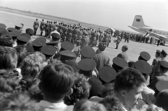 Hungary, Ferihegy (now - Ferenc Liszt) International Airport, Budapest XVIII., Jurij Gagarin fogadása 1961. augusztus 19-én., 1961, Dénes János, Budapest, Fortepan #200185