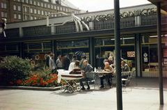 Németország, Chemnitz, (Karl Marx Stadt), Börnissgasse, balra a háttérben az Innere Klosterstrasse., 1971, Dobszay Zsófia, színes, NDK, Fortepan #200296