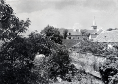 Magyarország, Pécs, kilátás a Ferencesek utcája egyik házából, háttérben jobbra a Miasszonyunk zárdatemplom tornya., 1935, Privát Fotó és Film Archívum-Höfler Tibor gyűjtemény, Fortepan #20034