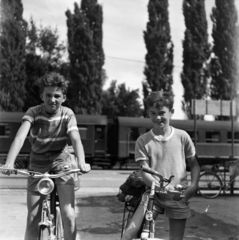 1961, Fekete Mihály, train station, Fortepan #200576