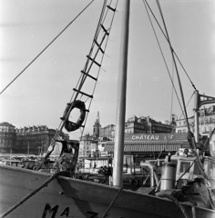 Franciaország, Marseille, régi kikötő, Quai de Rive Neuve., 1968, Fekete Mihály, Fortepan #200577