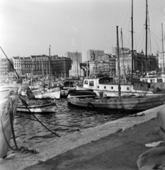 Franciaország, Marseille, régi kikötő, Quai de Rive Neuve., 1968, Fekete Mihály, Fortepan #200578