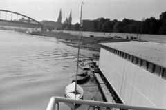 Magyarország, Szeged, Tisza-part, a Szabadság úszóház., 1968, Földvári Mihály, Fortepan #200786