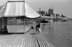 Magyarország, Szeged, Tisza-part, a Szabadság úszóház., 1968, Földvári Mihály, Fortepan #200792