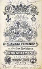 1900, Fortepan, hátlap, fényképész, műterem, Fortepan #200895