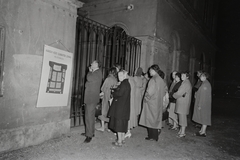 Hungary, Budapest V., Károlyi kert bejárata., 1958, Kotnyek Antal, night, Budapest, Fortepan #20091