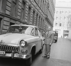 Magyarország, Budapest VII., Osvát (Miksa) utca a Barcsay utca felé nézve., 1960, Kotnyek Antal, szovjet gyártmány, GAZ-márka, utcakép, automobil, GAZ M21 Volga, rendszám, Budapest, Fortepan #20099