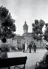 Magyarország, Szeged, Széchenyi tér, Városháza., 1934, Gara Andor, Fortepan #201069