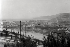 Olaszország, Trieszt, kilátás a San Giusto dombról a kikötő felé., 1931, Gara Andor, Fortepan #201131