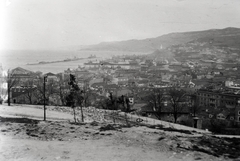 Olaszország, Trieszt, kilátás a San Giusto dombról a kikötő felé., 1931, Gara Andor, Fortepan #201135