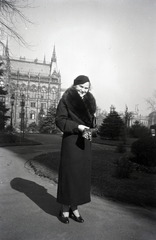 Magyarország, Budapest V., Kossuth Lajos tér, háttérben a Parlament és az Igazságügyi Palota (ekkor Magyar Királyi Kúria és Ítélőtábla)., 1933, Gara Andor, Budapest, Fortepan #201215