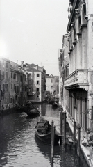 Olaszország, Velence, a Rio de Ca' Foscari a Ponte Foscari felől a Ponte Santa Margherita felé nézve., 1931, Gara Andor, Fortepan #201254