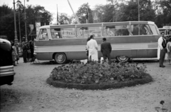 Magyarország, Városliget,Budapesti Ipari Vásár, Budapest XIV., 1959, Handa család, autóbusz, nemzetközi vásár, Ikarus 303, Budapest, Fortepan #201484