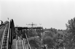 Magyarország, Városliget,Vidámpark, Budapest XIV., Hullámvasút., 1959, Handa család, Budapest, Fortepan #201571