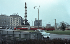 Ausztria, Bécs, Praterstern, kissé balra a Tegetthoff-emlékmű (Carl Kundmann, 1886.)., 1962, Jakab Antal, színes, Fortepan #201691