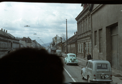 Ausztria, Bécs, Triester Strasse, balra a Partlgasse torkolata., 1962, Jakab Antal, színes, Fortepan #201700