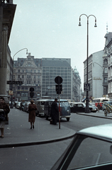 Austria, Vienna, Neuer Markt, balra Donnergasse., 1962, Jakab Antal, colorful, Fortepan #201713