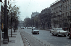 Ausztria, Bécs, Kärntner Ring, a timpanonos épület a Palais Württemberg - Hotel Imperial., 1962, Jakab Antal, színes, Fortepan #201724