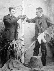 1917, Fortepan, men, drinking, posture, clink, Fortepan #20174