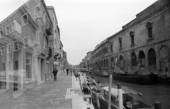 Olaszország, Velence, Murano, a Fondamenta dei Vetrai a Piazzale Colonna felől a Ponte Santa Chiara felé nézve., 1970, Jakab Antal, Fortepan #201794