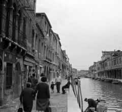 Olaszország, Velence, Murano, a Fondamenta dei Vetrai a Ponte de Mezo felé nézve., 1970, Jakab Antal, Fortepan #201795