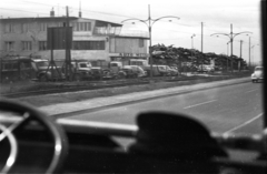 Austria, Vösendorf, Triester Strasse. Balra a Wiener Lokalbahn (vasút-villamos) pályája., 1962, Jakab Antal, vehicle interior, Fortepan #201855