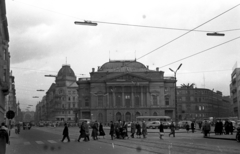 Magyarország, Budapest VIII., Blaha Lujza tér, Nemzeti Színház., 1962, Jakab Antal, nemzeti színház, Budapest, Fortepan #201867