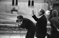 Hungary, Pécs, Szent István tér a Pannonvin (korábban Littke) Pezsgőgyár előtt., 1963, Jakab Antal, Fortepan #201933