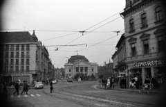 Romania,Transylvania, Oradea, Bémer tér (Piata Regele Ferdinand I), Szigligeti Színház., 1972, Jakab Antal, Fortepan #202099