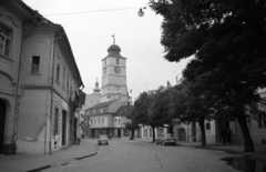 Romania,Transylvania, Sibiu, Strada Avram Iancu, háttérben a Tanácstorony., 1972, Jakab Antal, Fortepan #202133