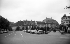 Romania,Transylvania, Sibiu, Nagy tér (Piața Mare)., 1972, Jakab Antal, Fortepan #202145