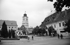 Romania,Transylvania, Sibiu, Nagy tér (Piața Mare), szemben a Tanácstorony., 1972, Jakab Antal, Fortepan #202146