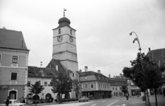 Romania,Transylvania, Sibiu, Nagy tér (Piața Mare), szemben a Tanácstorony., 1972, Jakab Antal, Fortepan #202147