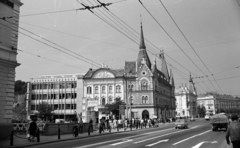 Romania,Transylvania, Cluj-Napoca, Wesselényi Miklós utca (Strada Regele Ferdinand, ekkor Strada Dózsa György), Széki-palota., 1972, Jakab Antal, Fortepan #202200