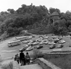 Magyarország,Dunakanyar, Visegrád, a Fellegvár kaputornya a parkoló felől nézve., 1978, Faragó László, Fortepan #202387