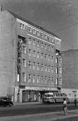 Germany, Berlin, Kelet-Berlin, Friedrichstrasse, Hotel Sofia (eredetileg és ma Haus Adria)., 1962, Faragó László, MÁVAUT-organisation, GDR, East-Berlin, Fortepan #202476