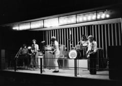 Magyarország, Budapest I., Várkert Bazár, Budai Ifjúsági Park. Ferm együttes: Környei Csaba, Ákos István, Karácsony János, Csurgai Attila, Környei Attila., 1971, Rubinstein Sándor, Budapest, Fortepan #202656