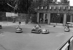 Hungary, Budapest XIV., Minidodgem pálya., 1971, Rubinstein Sándor, Budapest, bumper cars, Fortepan #202874