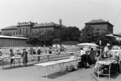 Magyarország, Szeged, Mars (Marx) tér, balra fent a Szegedi Fegyház és Börtön (közismert néven „Csillagbörtön”, vagy „Csillag”)., 1979, Rubinstein Sándor, Fortepan #202906