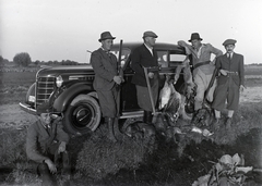 1935, Tóth Árpád, Opel Olympia OL38, vadászat, rendszám, vadászfegyver, Opel-márka, Fortepan #203189