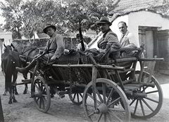 1934, Tóth Árpád, szekér, Fortepan #203209