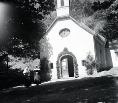 Austria, Innsbruck, Höttinger Bild 5., zarándokkápolna., 1930, Király család, nun, Fortepan #203438