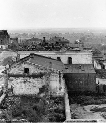 Oroszország, Sztarij Oszkol, Lenin utca (ekkor Alsó tér) a Pionerszkaja utca felé nézve., 1942, Fortepan, háborús kár, második világháború, látkép, rom, épületkár, Fortepan #20383