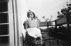 1947, Fortepan, girl, ice cream, balcony, Fortepan #20407