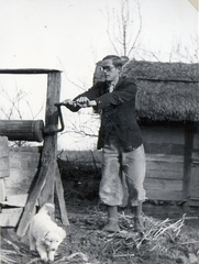 Romania,Transylvania, a Magyar Királyi Honvédség 209/18 honvéd tábori vegyes munkásszázad munkaszolgálatosa., 1940, Névai János, labor service, Fortepan #204154